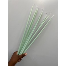 Thin Candles Pastel Sage Green 