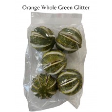Orange Whole Green Glitter