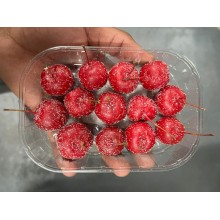 Waxed Fruit Apple Red Glitter 