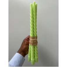 Swirl Candle - Green 