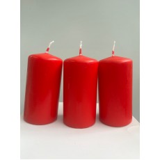 Candle Cylinder Safe - Red 10cm 