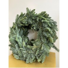 Wreath Nobilis Round Tied Christmas Green 60cm