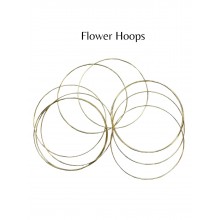 Flower Hoops Gold Flower Hoops Gold
