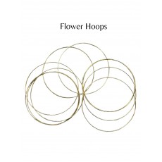Flower Hoops Gold 