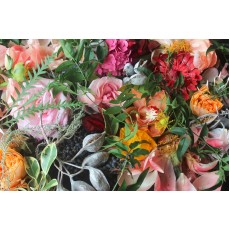 SARAH - Floral linen tablecloth