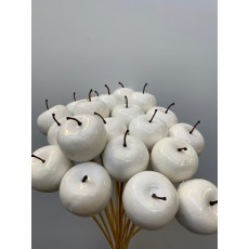 Decorative Apples - White