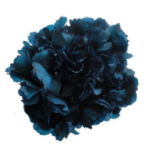 Preserved Hydrangea On A Stem Pastel 15cm - Metalic Blue