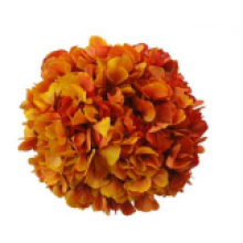Preserved Hydrangea On A Stem 20cm - Safran Red