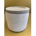 Scented Candle Concrete Pot - White 