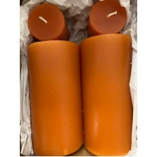 Pillar Candles - Orange Yellow